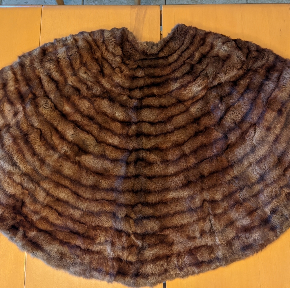 Evan's Custom Studio Mink Stole Capelet by Evans Furriers Vintage 1950s